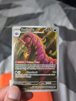 Pokemon Card Scolipede illustration rare 134 Black Bolt English NM - Image 3