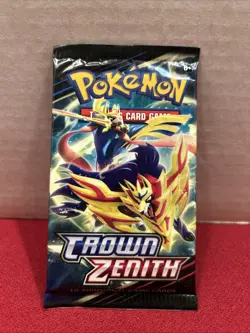 Pokemon Crown Zenith Factory Sealed Pack Of 10 Cards - Image 1