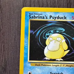 Sabrina's Psyduck 99/132 Gym Challenge Regular MP Pokemon Card TCG - Image 2