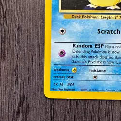 Sabrina's Psyduck 99/132 Gym Challenge Regular MP Pokemon Card TCG - Image 4
