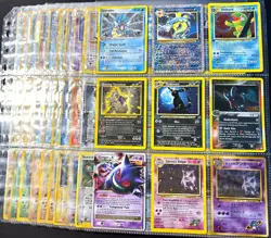 Lot of 90 ALL HOLO Vintage Pokemon Card Binder Collection - Image 1
