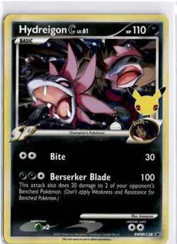 Hydreigon C lv.61 Promo SWSH: Sword & Shield Promo Cards SWSH138 NM - Image 1