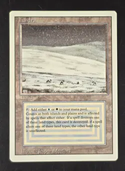 Tundra Revised Edition Regular LP Magic The Gathering MTG RARE Ships FAST - Image 1