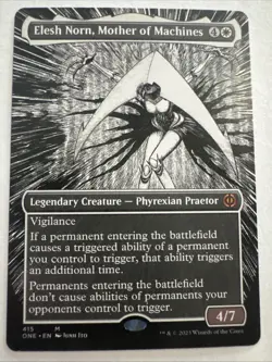 Elesh Norn, Mother of Machines (Borderless) Phyrexia: All Will Be One Regular - Image 1