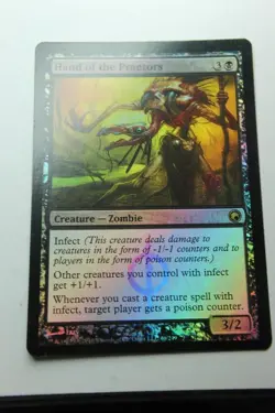 MTG Hand of the Praetors x1-Foil -Scars of Mirrodin-Lightly Played - Image 1