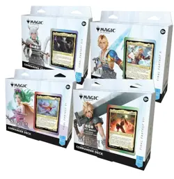 Magic The Gathering Final Fantasy Collector’s Ed. Commander Deck Bundle -in Hand - Image 1