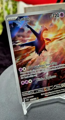 ✨ Pokemon Karte Latios #203 Sturmische Funken - Full Art Holo - Deutsch -... - Image 4