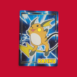 RAICHU--JAPANESE MEIJI EMBOSSED PROMO FOIL POKEMON CARD - Image 1