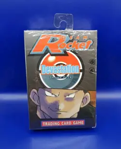 Pokemon TCG Team Rocket Devastation Theme Deck Giovanni Art WOTC 1999 New Sealed - Image 1
