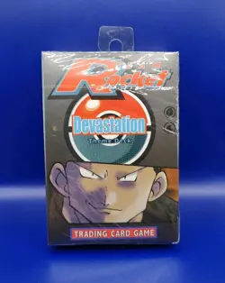Pokemon TCG Team Rocket Devastation Theme Deck Giovanni Art WOTC 1999 New Sealed - Image 2