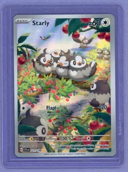 Pokemon TCG Starly Illustration Rare 2023 Scarlet & Violet Base Set - Image 1