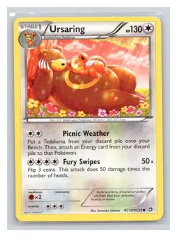 Pokemon TCG Ursaring RC16/RC25 Legendary Treasures: Radiant Collection Holo LP - Image 1