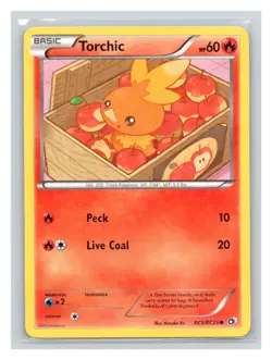 Pokemon TCG Torchic RC5/RC25 Legendary Treasures: Radiant Collection Holo LP - Image 1