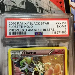 2016 Pokemon XY Steam Siege Floette Holo Black Star Promo XY139 PSA 6 - Image 3