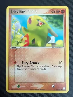 Pokemon TCG Larvitar 62/109 Team Rocket Returns Common Regular LP - Image 1