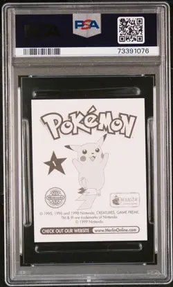 1999 MERLIN POKEMON #1 BULBASAUR PSA 9 - Image 2