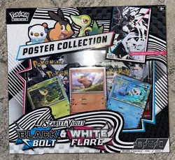 Pokemon TCG Black Bolt & White Flare Unova Poster Collection Sealed✅🚚 - Image 1