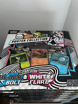 Pokemon TCG Black Bolt & White Flare Unova Poster Collection Sealed✅🚚 - Image 2