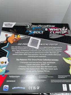 Pokemon TCG Black Bolt & White Flare Unova Poster Collection Sealed✅🚚 - Image 3