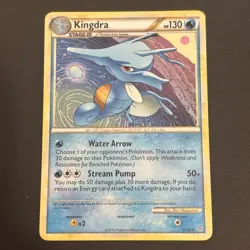 Kingdra 17/95 Regular Rare Heart Gold Soul Silver Unleashed Pokemon TCG NM 2010 - Image 1