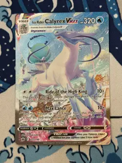 Ice Rider Calyrex Vmax 203/198 Chilling Reign Secret Pokemon Mint NM Pack Fresh - Image 1