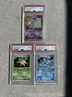 Pokemon PSA Graded Eeveelutions - Espeon, Leafeon, Glaceon - Vintage/Modern Lot - Image 1