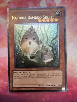 YUGIOH MISPRINT NAME SHIFT DREV-en029 ultimate rare naturia bamboo shoot - Image 1