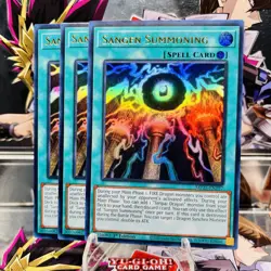 3x Yugioh Playset Sangen Summoning MP25-EN197 Ultra Rare 1st Ed Near Mint - Image 1