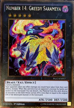 Number 14: Greedy Sarameya PGL2-EN017 1st Edition Gold Rare VLP - Image 1