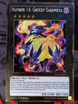 Number 14: Greedy Sarameya PGL2-EN017 1st Edition Gold Rare VLP - Image 2