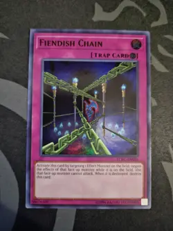 Fiendish Chain LCKC-EN095 Legendary Collection Kaiba Unlimited Ultra Rare NM - Image 1