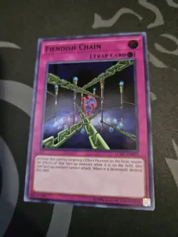 Fiendish Chain LCKC-EN095 Legendary Collection Kaiba Unlimited Ultra Rare NM - Image 3