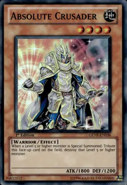 Absolute Crusader - Super Rare 1st Edition GENF-EN036 - LP - YuGiOh - Image 1