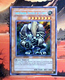 YuGiOh! Green Baboon, Defender of the Forest RP02-EN099 Limited LP SCR - Image 1