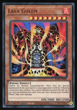 Lava Golem - RA01-EN001 - Ultra Rare - 1st Edition Yugioh - Image 1