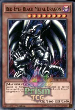 1st Ed Red-Eyes Black Metal Dragon MIL1-EN035 Yugioh - Image 1