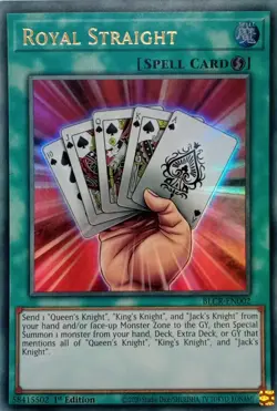 BLCR-EN002 ROYAL STRAIGHT ULTRA RARE 1ST EDITION YuGiOh CARD - Image 1