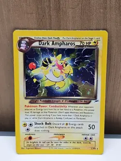 Dark Ampharos - 1/105 - Pokemon Neo Destiny Unlimited Holo Rare Card WOTC LP - Image 1