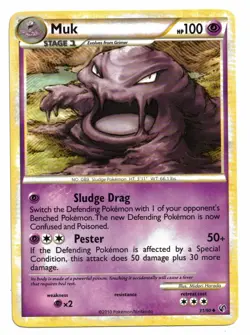 Pokemon Card: Muk 31/90 HGSS Undaunted Set! NM - Image 1
