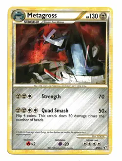 Pokemon Card: Metagross 18/90 HGSS Undaunted Set Rare! NM - Image 1