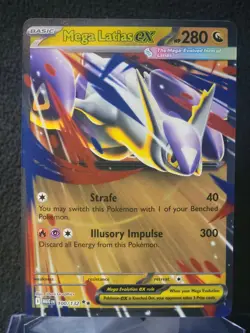 Mega Latios ex 100/132 Mega Evolutions Pokemon Card TCG NM - Image 1
