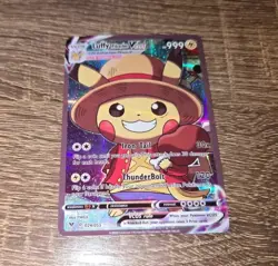 Pikachu Luffy Pokemon Card VMAX GX GX ACG Holo Cosplay - Image 1