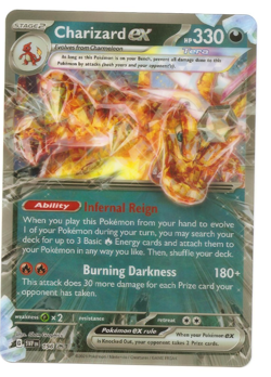 Pokemon TCG Charizard EX 196 Black Star Promo Lenticular Jumbo Card-NM Condition - Image 1
