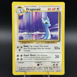 1995 Dragonair Pokemon Card 18/102 Wizards Base Set - Image 1