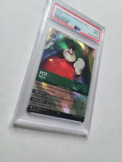 Lorcana TCG Pete Bad Guy PSA 9 MINT Enchanted Foil Card #209 - Image 2