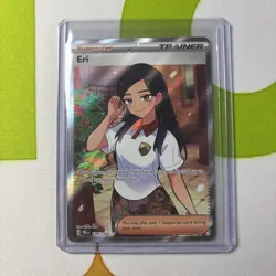 Pokemon TCG Prismatic Evolutions Eri Full Art Trainer Ultra Rare Card 136/131 - Image 1