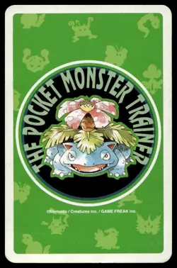 Rattata 3 Of Clubs Japanese Pokemon Venusaur Green Poker Cards No. 019 - Image 2
