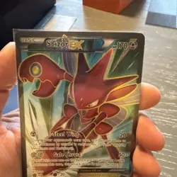 Scizor EX 119/122 Pokemon Breakpoint Full Art Ultra Rare Card NM - Image 1