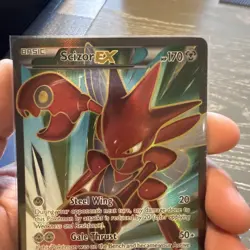 Scizor EX 119/122 Pokemon Breakpoint Full Art Ultra Rare Card NM - Image 3