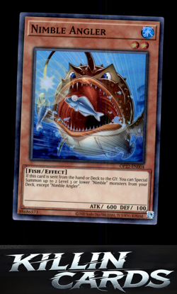 Nimble Angler OP22-EN004 Super Rare OTS Tournament Pack 22 YuGiOh Card NM - Image 1